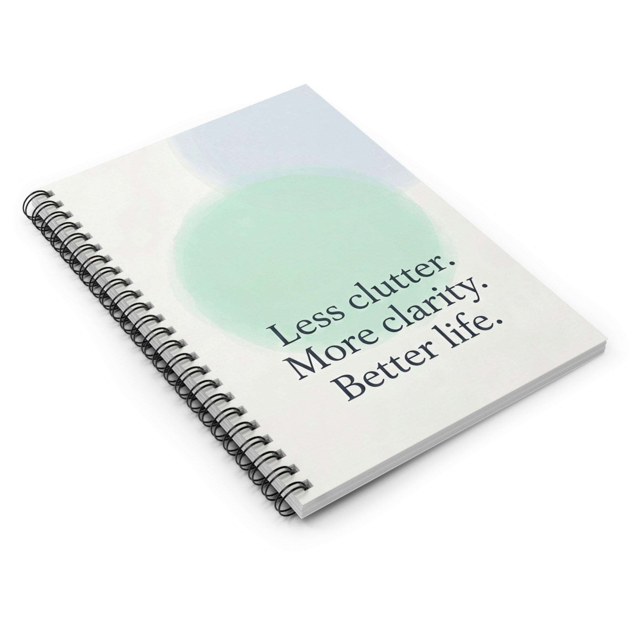 The Clarity Cover Spiral Notebook | Minimalist Beginnings Signature Series - Image 3
