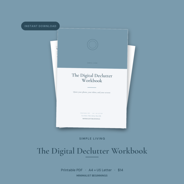 The Digital Declutter Workbook
