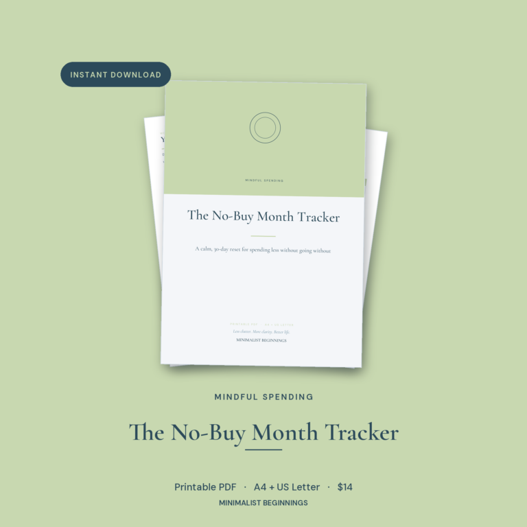 The No-Buy Month Tracker